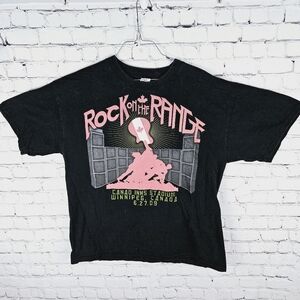 ALSTYLE | "Rock On The Range" 2009 rock & Roll crewneck short sleeve tee t-shirt